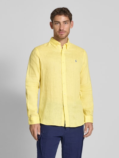 Polo Ralph Lauren Freizeithemd mit Label-Stitching Gelb 4