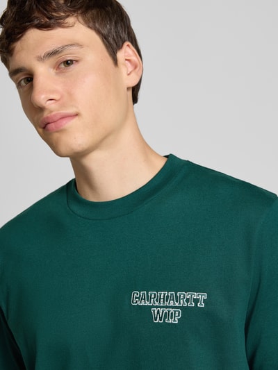 Carhartt Work In Progress T-shirt met labelstitching Donkergroen - 3
