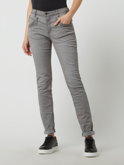 Buena Vista Jeans in schmaler Passform mit Stretch-Anteil Modell 'Florida' Hellgrau 4