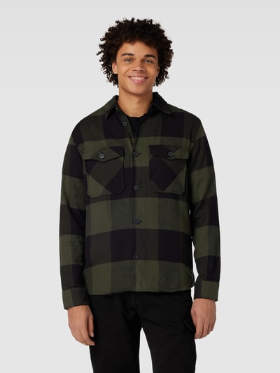 ONLY & SONS Regular Fit Freizeithemd mit Karo-Muster Modell 'MILO' Dunkelgruen 4