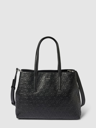 CK Calvin Klein Tote Bag mit Allover-Logo-Prägung Black 2