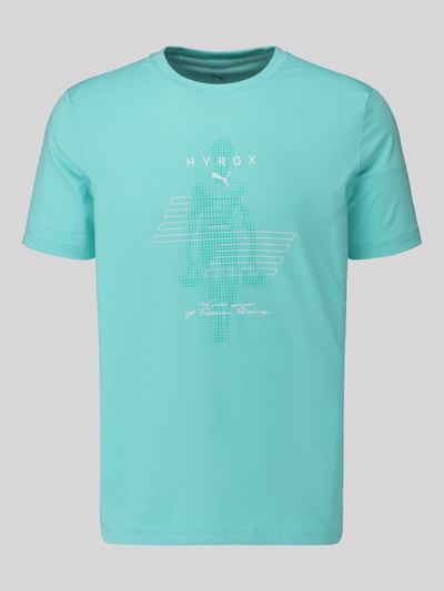 PUMA Performance Regular Fit Sport-T-Shirt mit Label-Print Modell 'CLOUDSPUN' Mint 2