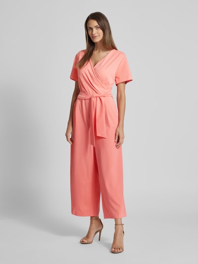 Betty Barclay Jumpsuit met strikceintuur Koraal - 4