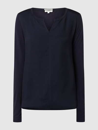 Tom Tailor Longsleeve aus Viskose  Marine 2