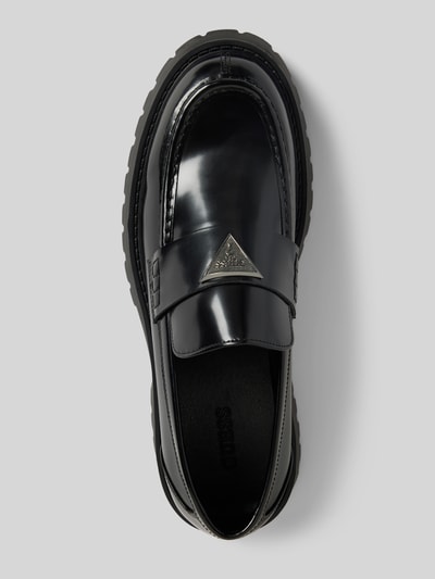 Guess Loafers aus Leder-Mix Modell 'Gorizia' Black 3