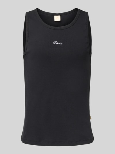BLKVIS Tanktop met labelstitching, model 'SCRIPT' Zwart - 2