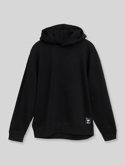 Tom Tailor Denim Relaxed Fit Hoodie aus Baumwoll-Mix mit Peanuts Motiv-Print Black 2