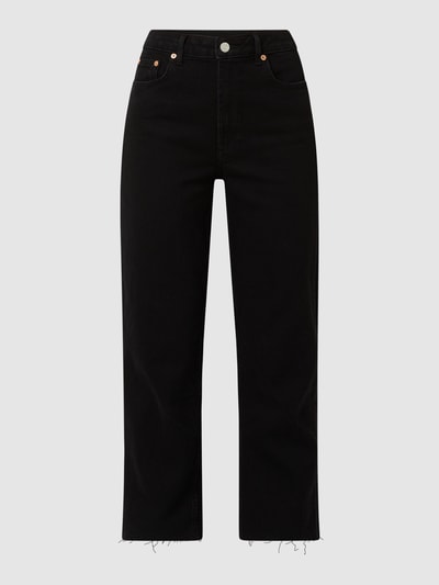 Review Cropped Straight Fit Jeans mit Stretch-Anteil Black 2