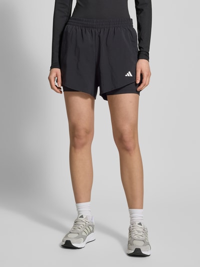 ADIDAS SPORTSWEAR Loose Fit Shorts im Double-Layer-Look Black 4