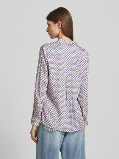 Milano Italy Regular fit overhemdblouse met platte kraag Bleu - 5