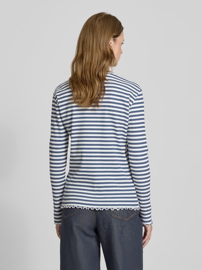 Vila Bluzka z długim rękawem i okrągłym dekoltem model ‘THESSA’ Szaroniebieski 5