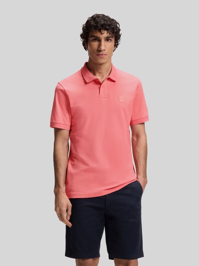BOSS Orange Slim Fit Poloshirt aus Baumwoll-Stretch Modell 'PASSENGER' Hellrot 4