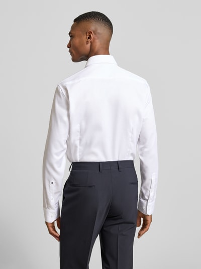SEIDENSTICKER Slim fit zakelijk overhemd van katoen met kentkraag Wit - 5
