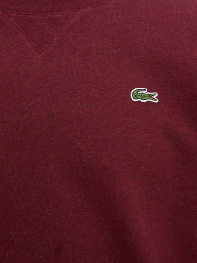 Lacoste Sweatshirt mit Logo-Badge  Bordeaux 2