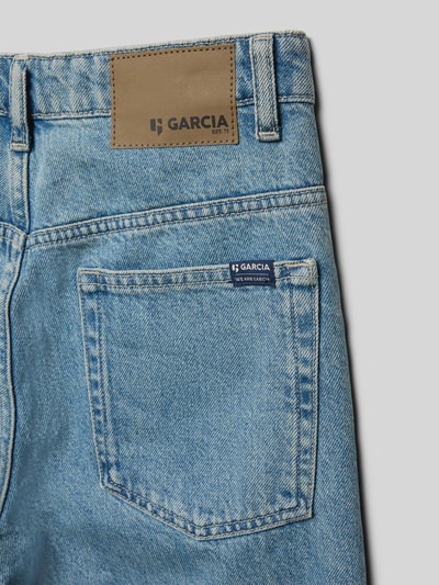 Garcia Straight Fit Jeans mit Label-Detail Blau 2