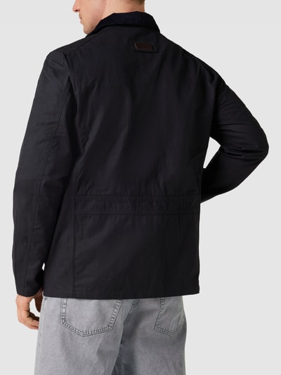 Barbour Jacke mit Label-Stitching Modell 'SANDERLI' Marine 5