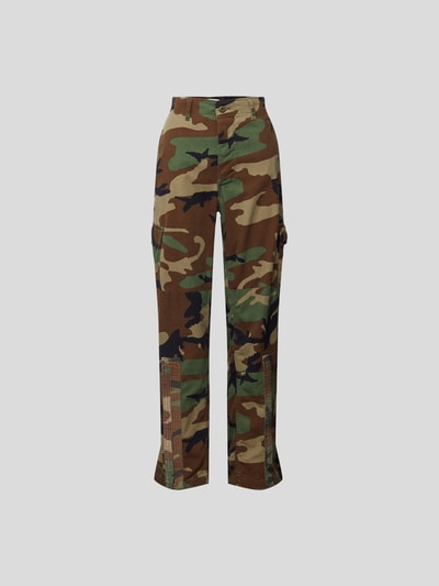 RE/DONE Cargohose mit Camouflage-Muster Oliv 2