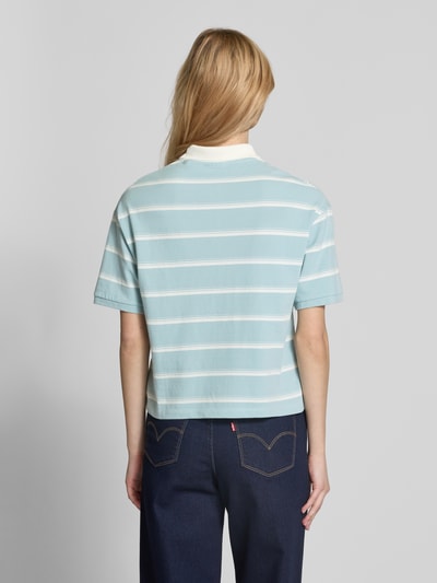 Marc O'Polo Denim Poloshirt met korte knoopsluiting Lichtblauw - 5