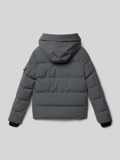 CARS JEANS Regular fit gewatteerd jack met logo-applicatie, model 'Camden' Antraciet - 3