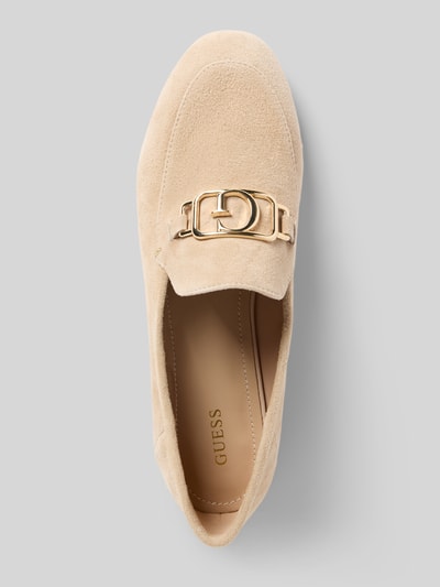 Guess Loafers mit Blockabsatz Modell 'MARTYNAS' Sand 3