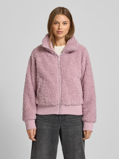 Mazine Teddyjacke mit Stehkragen und Reißverschluss Rosa 4