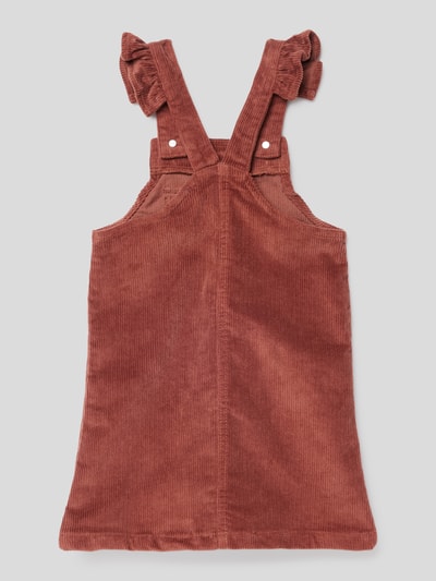 Only Mini-jurk in ribcordlook, model 'LIANNA' Chocoladebruin - 3
