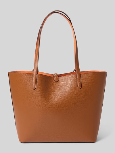 Lauren Ralph Lauren Tote Bag mit Label-Anhänger Cognac 4