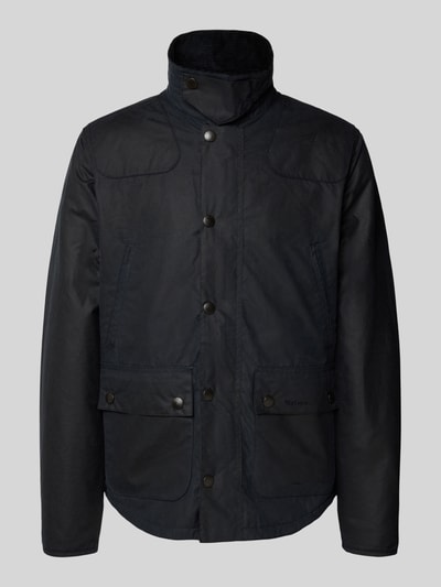 Barbour Tailored Fit Wachsparka aus reiner Baumwolle Modell 'REELIN' Marine 2