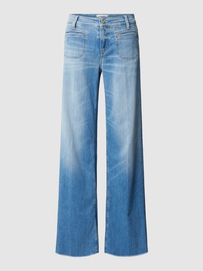 Cambio Flared Jeans mit offenem Saum Modell 'TESS' Blau 2