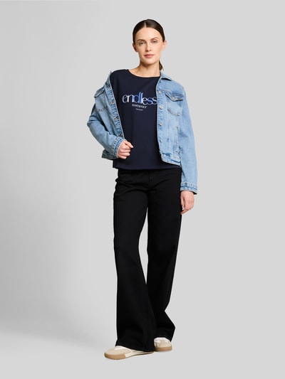 Tom Tailor comfort fit T-shirt Donkerblauw - 1