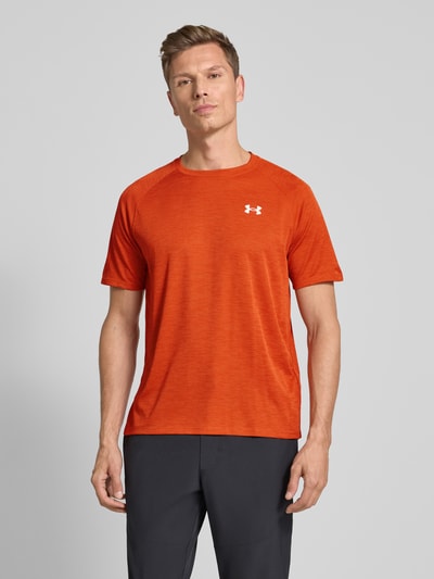 Under Armour T-shirt met labelprint Lichtrood - 4