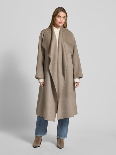 Ivy Oak Płaszcz wełniany z wiązanym paskiem model ‘CARRIE ROSE’ Beżowy 4