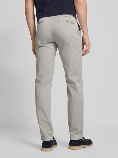 Brax Regular fit chino met structuurmotief, model 'FABIO' Zilver - 5