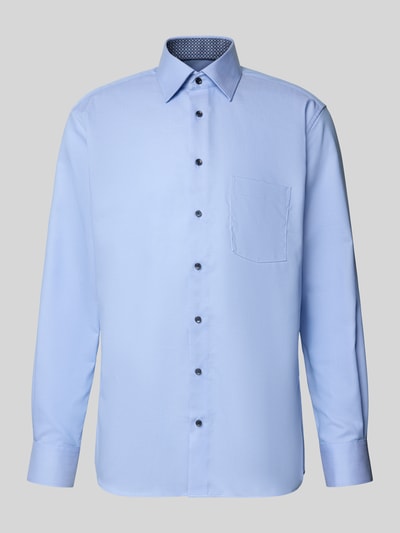 ETERNA Modern fit zakelijk overhemd met kentkraag Bleu - 2