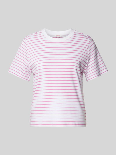 s.Oliver RED LABEL T-shirt met ronde hals Rosé - 2