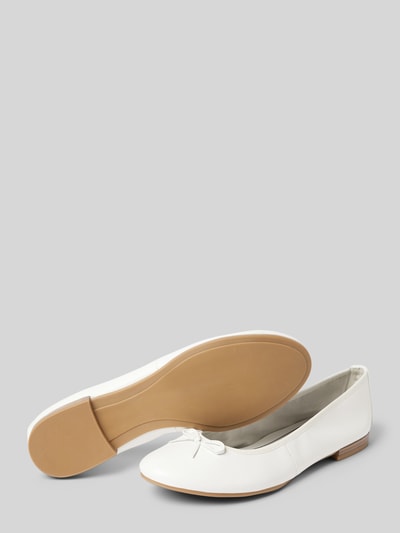 Tamaris Ballerinas mit Zierschleife Weiss 4