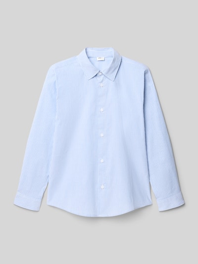s.Oliver RED LABEL Koszula o kroju regular fit z mieszanki bawełny Błękitny 1