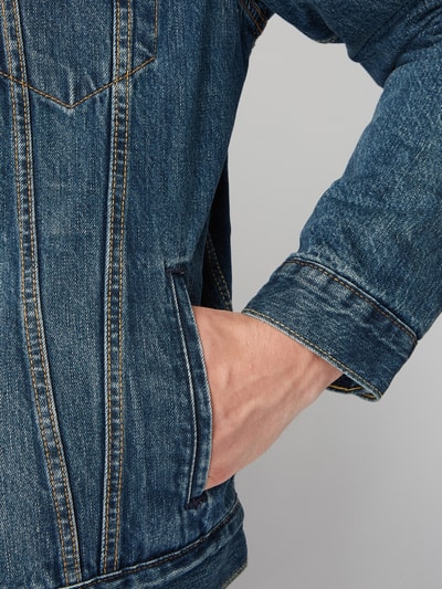 Levi's® Sherpa truckerjack met voering van teddybont Jeansblauw - 3