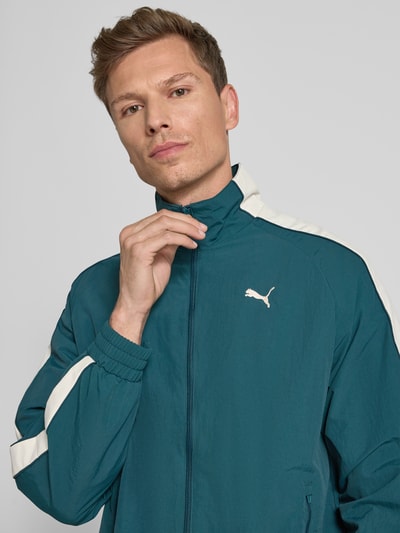 PUMA PERFORMANCE Oversized trainingsjack met opstaande kraag Flessengroen - 3