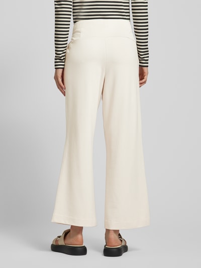 Lanius Relaxed fit stoffen broek met elastische band Offwhite - 5