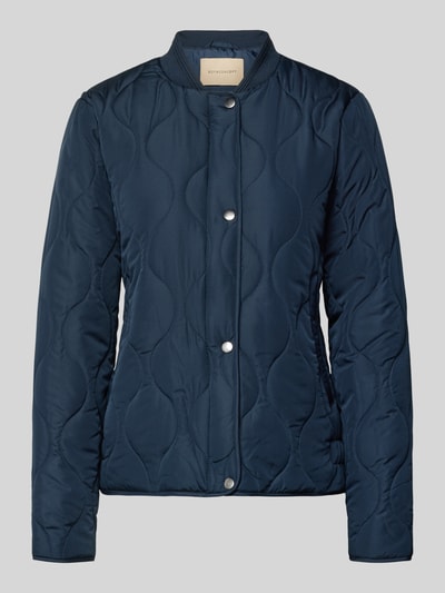 Productfoto, Steppjacke met opstaande kraag model 'FENYA 78' van Soyaconcept, regular fit, donkerblauw, knoopsluiting, vrouwelijke snit, zicht van voren