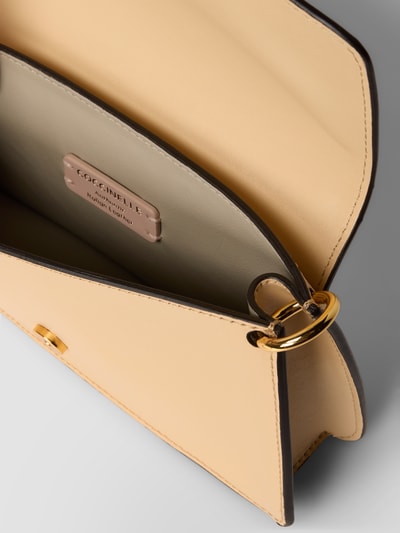 Coccinelle Handtas met labeldetail Lichtgeel - 5