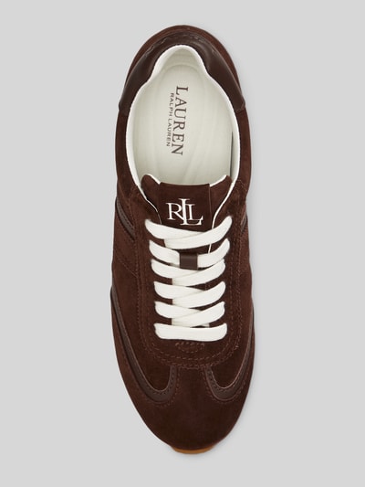 Lauren Ralph Lauren Sneaker aus echtem Rindvelours Modell 'DANI' Mittelbraun 3