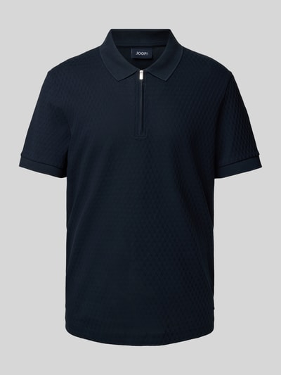 JOOP! Collection Regular Fit Poloshirt mit Strukturmuster Modell 'Brody' Marine 2