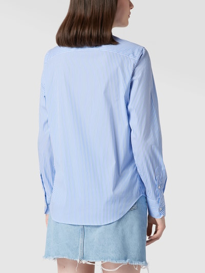 Polo Ralph Lauren Overhemdblouse met streepmotief, model 'GEORGIA' Bleu - 5