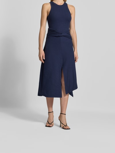 Victoria Beckham Midirock im asymmetrischen Design Dunkelblau 4