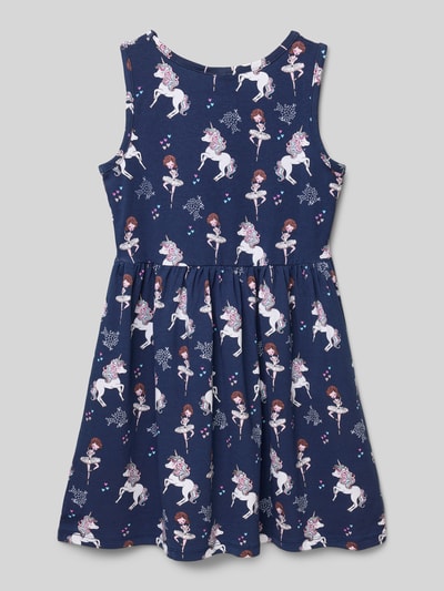 Happy Girls Kleid mit Rundhalsausschnitt Marine 3