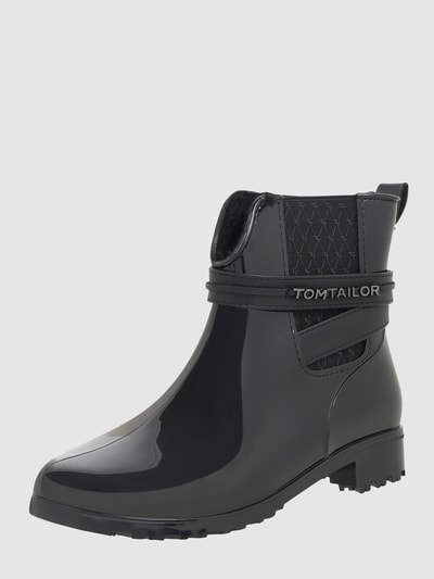 Tom Tailor Chelsea Boots aus Gummi Schwarz 1