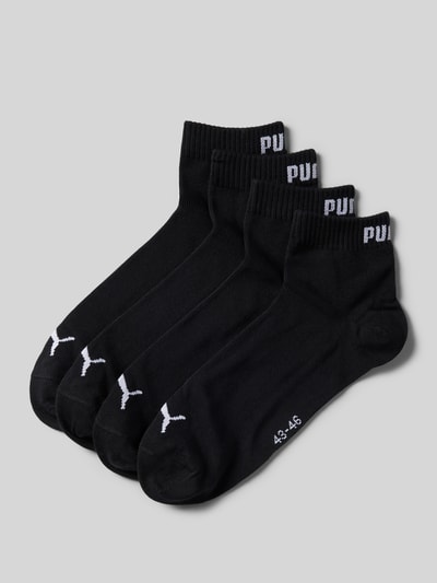 Puma Socken mit Logo-Detail im 4er-Pack Black 1