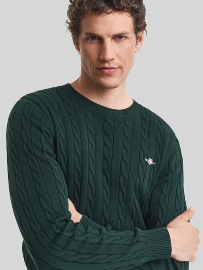 GANT Pullover mit Logo-Stickerei Dunkelgruen 3
